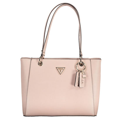 Pink Polyethylene Handbag