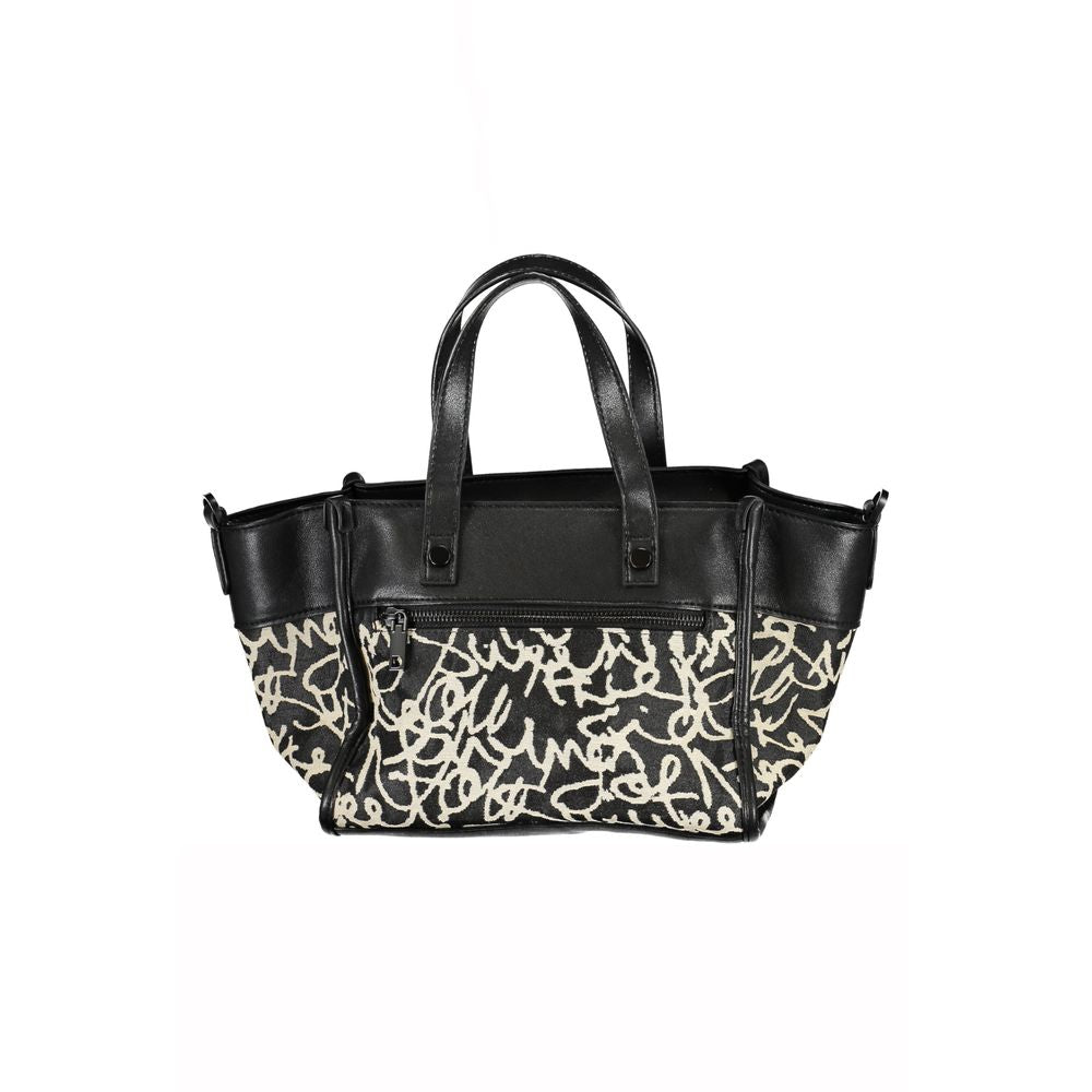 Black Polyester Handbag