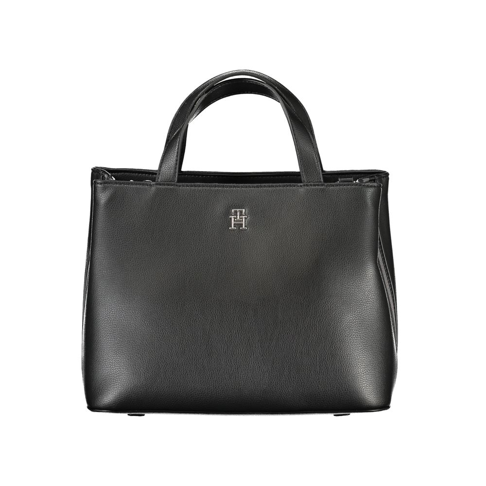 Black Polyester Handbag