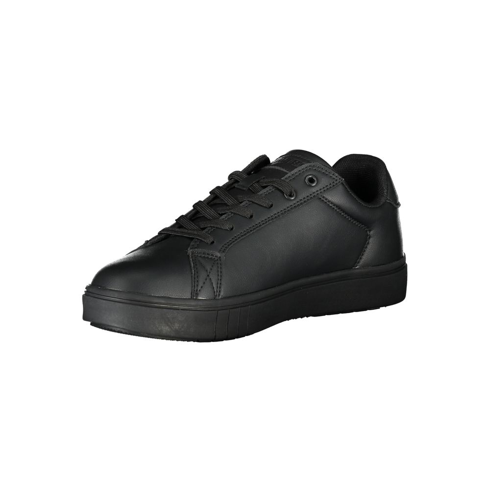 Black Polyester Sneaker