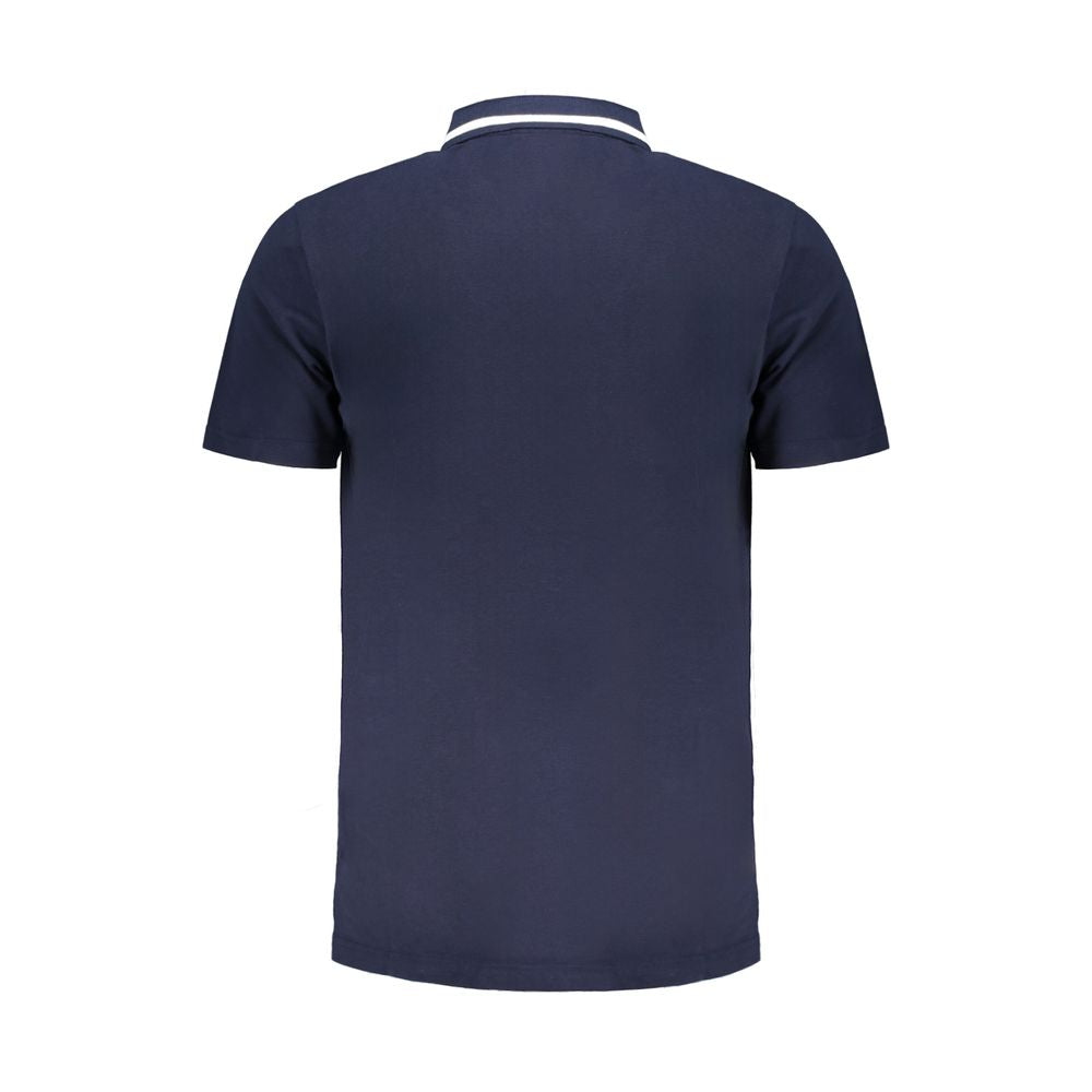 Blue Cotton Polo Shirt