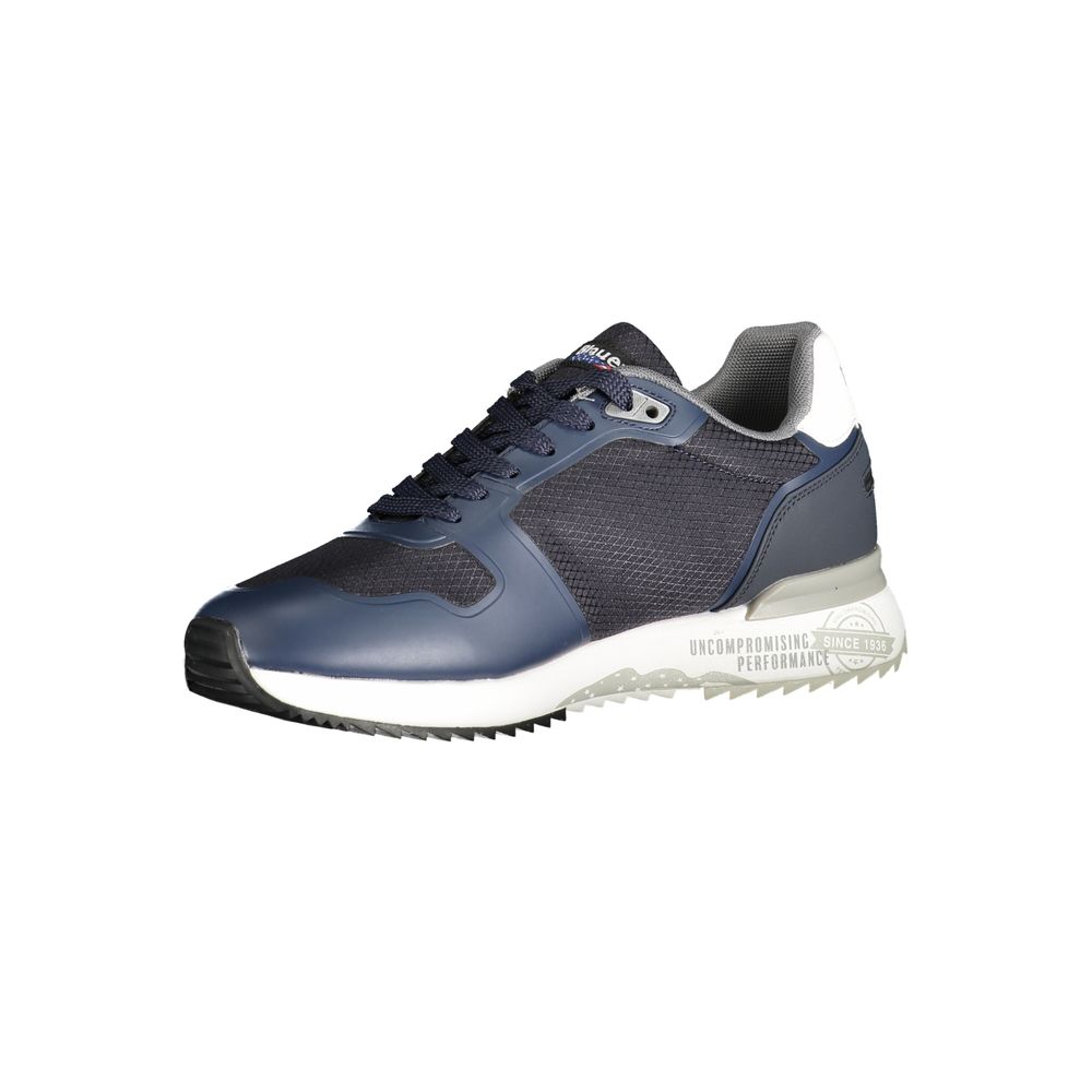 Blue Polyester Sneaker