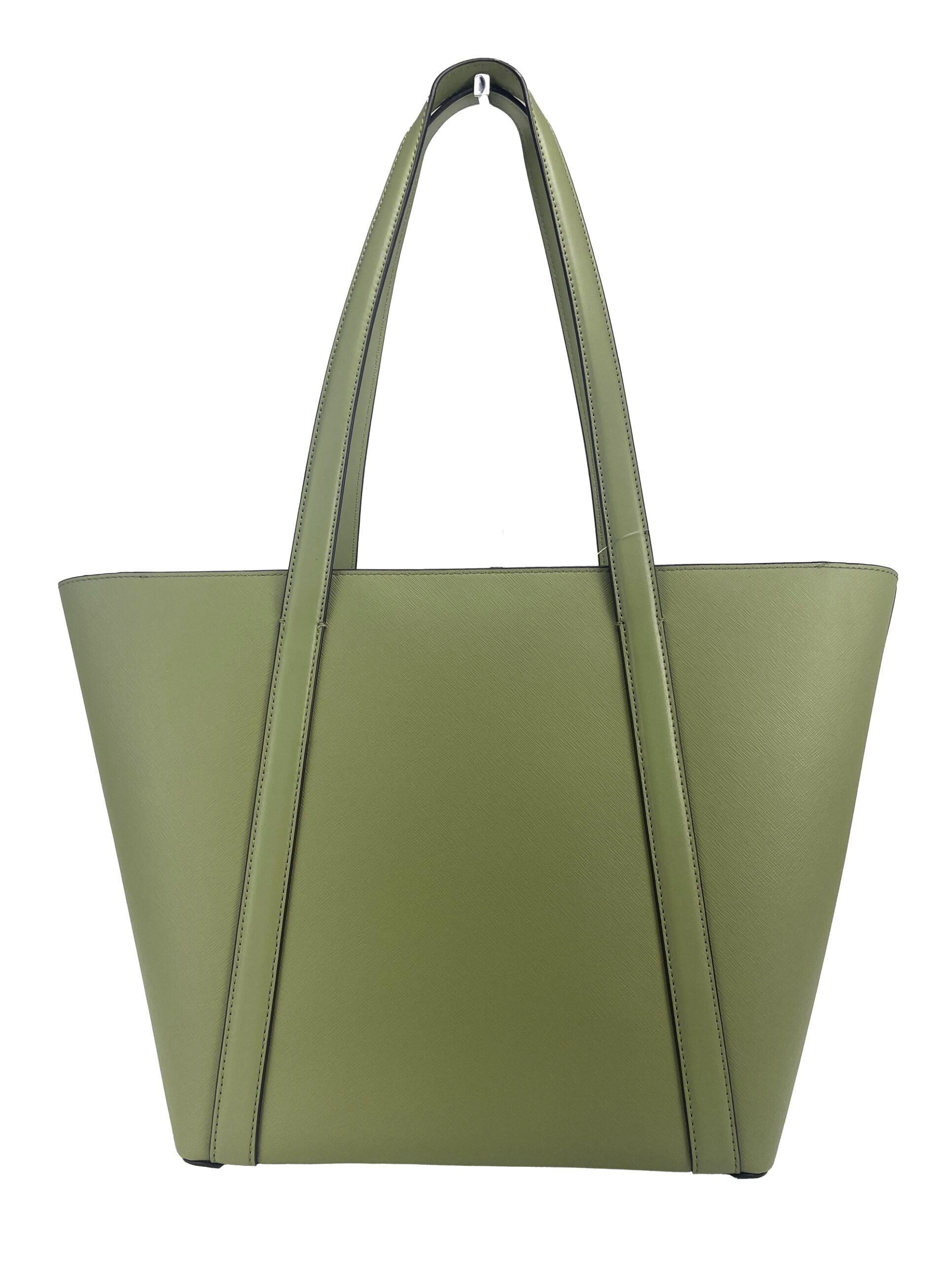 Large Pratt Shoulder Zip Tote Bag Light Sage