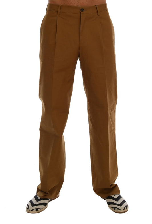 Elegant Brown Formal Trousers for Men