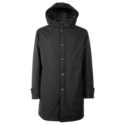 Black Wool Men Jacket