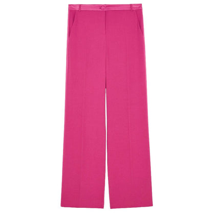 Elegant Fuchsia Palazzo Trousers