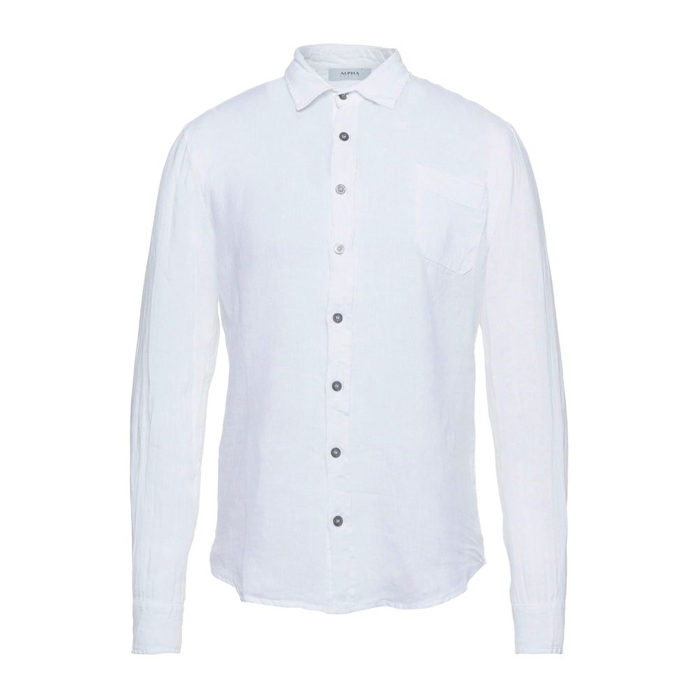 Elegant White Linen Shirt for Men