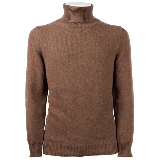 Elegant Cashmere Turtleneck Sweater in Brown