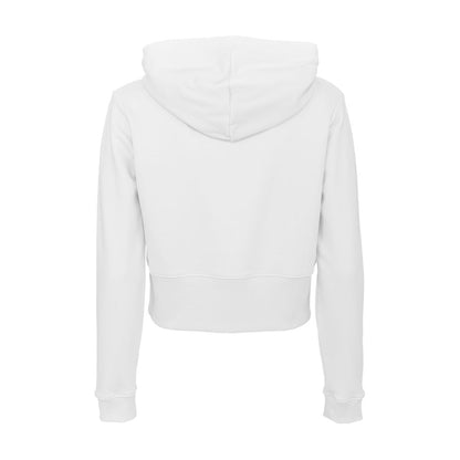 Dazzling Rhinestone Logo White Hoodie