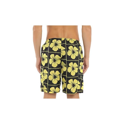 Yellow Polyamide Men Swim Short