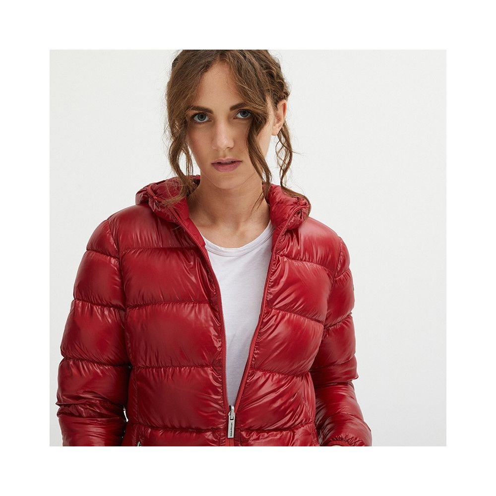 Reversible Goose Down Long Jacket in Pink