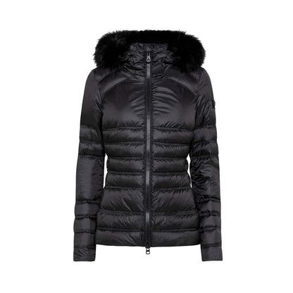 Black Polyester Women Jacket