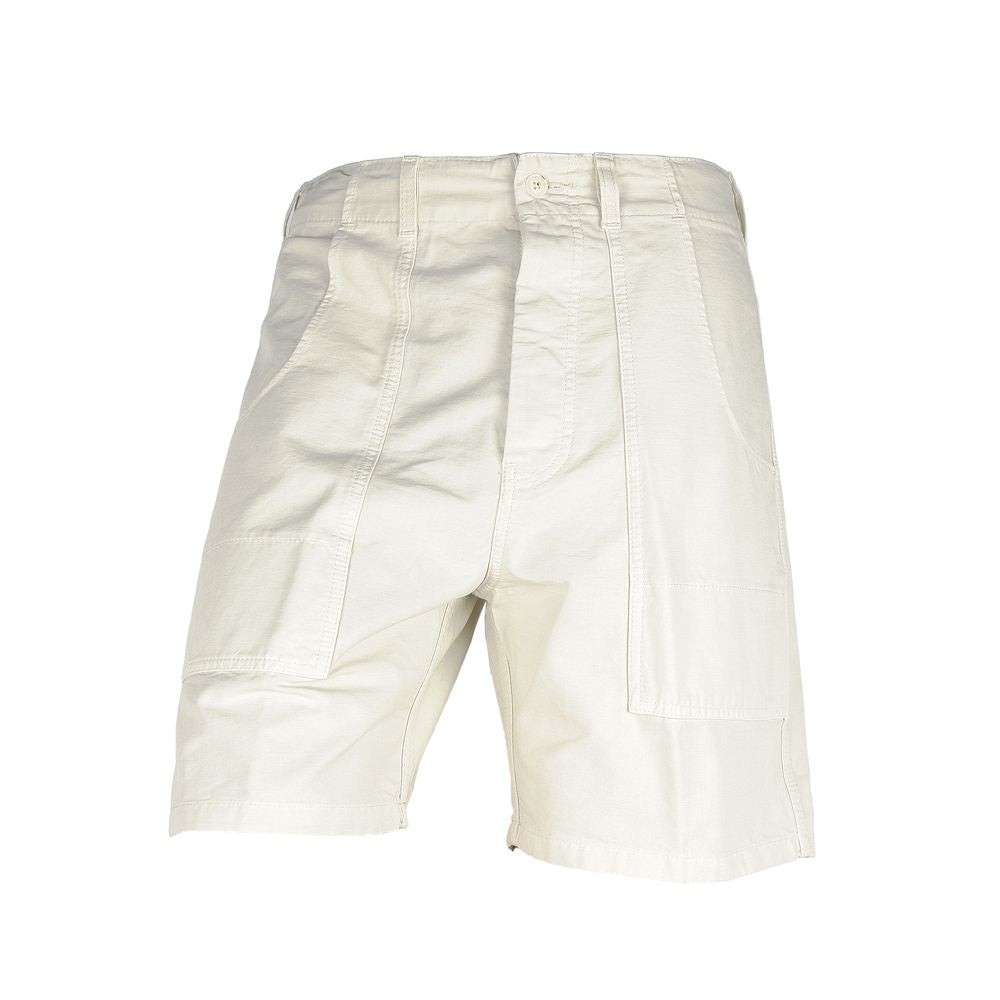 White Cotton Men's Bermuda Short