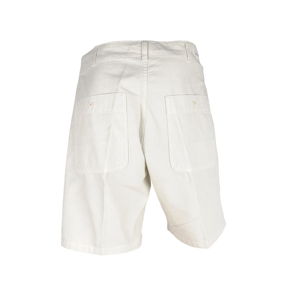 White Cotton Men's Bermuda Short