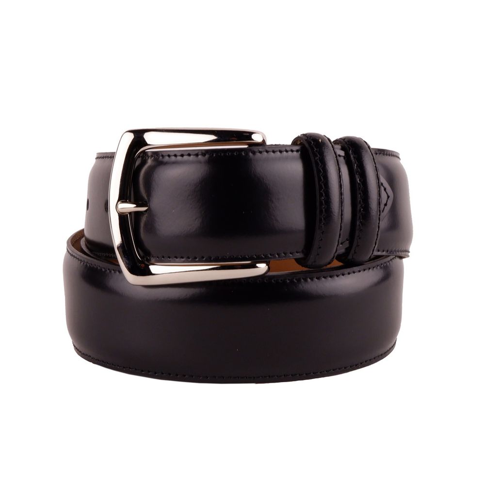 Elegant Italian Leather Belt Ensemble