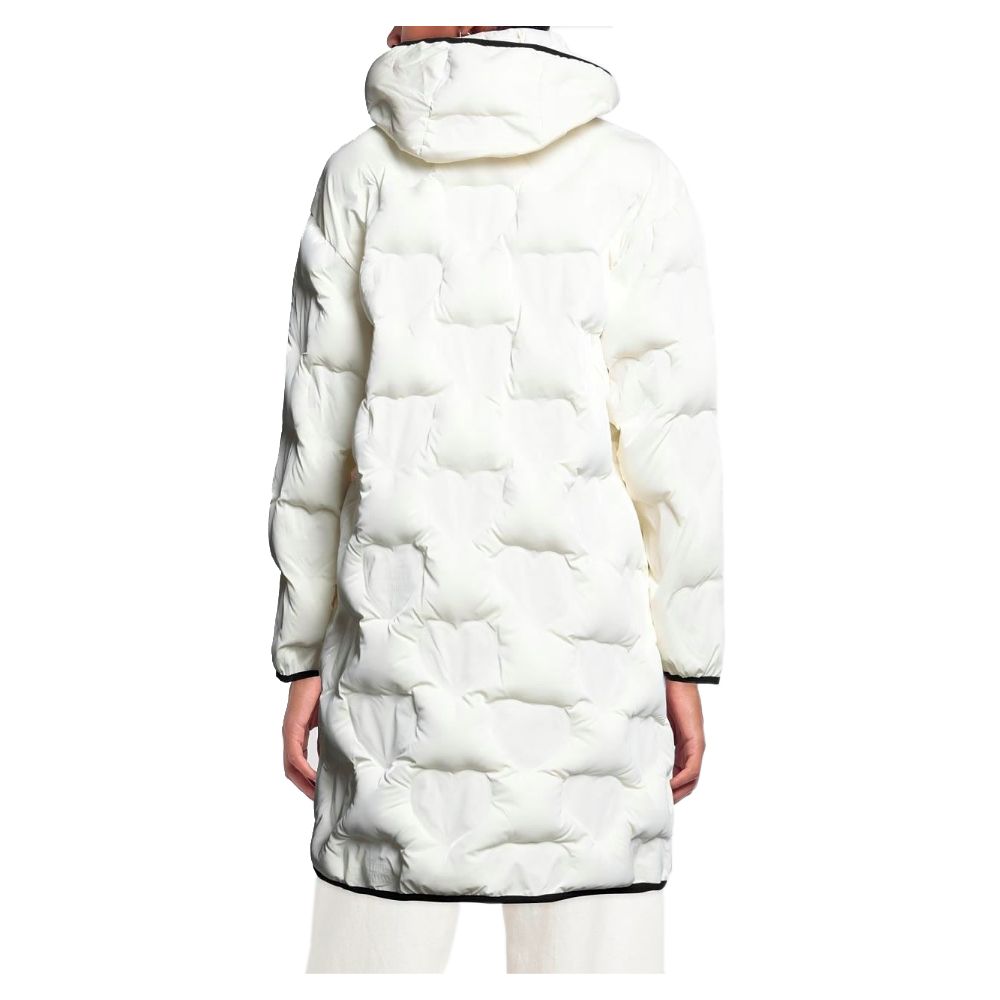 Chic Quilted Heart Long Down Jacket