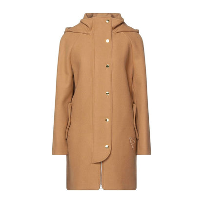 Brown Wool Women Coat