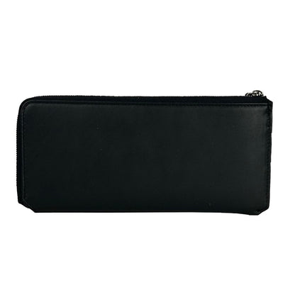 Elegant Black Leather Travel Organizer