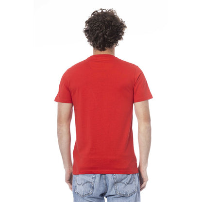 Red Cotton Men T-Shirt