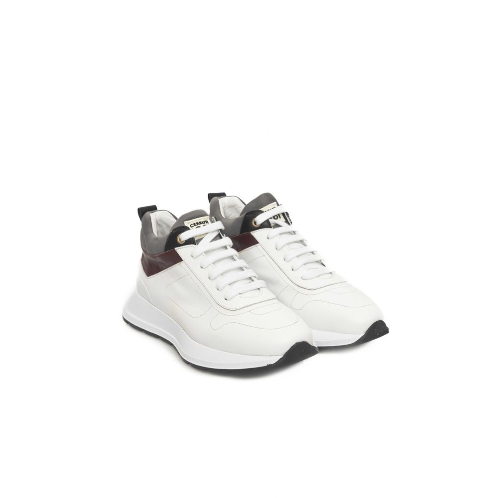 White Leather Women Sneaker