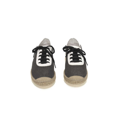 Black Polyester Sneaker