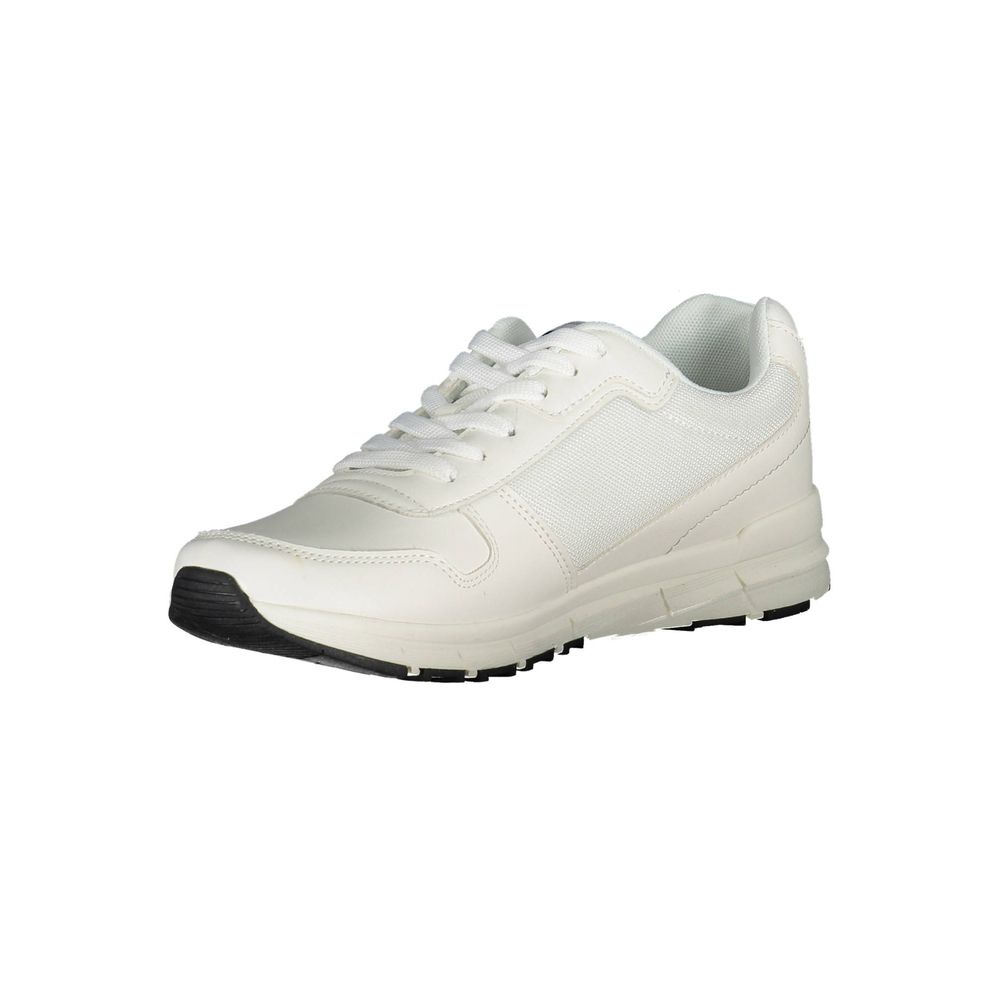 White Polyester Sneaker