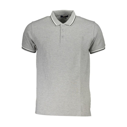 Gray Cotton Polo Shirt