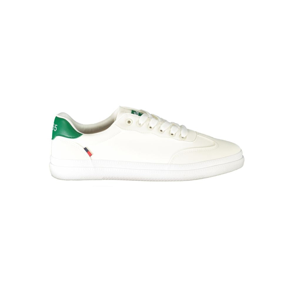 White Polyester Sneaker