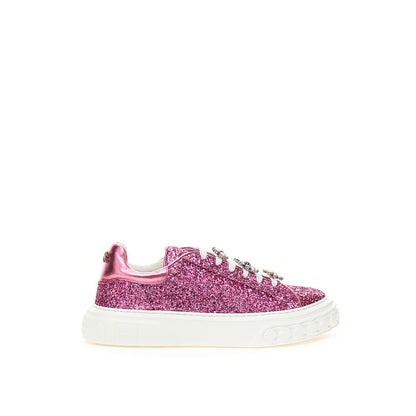 Fuchsia Leather Sneaker