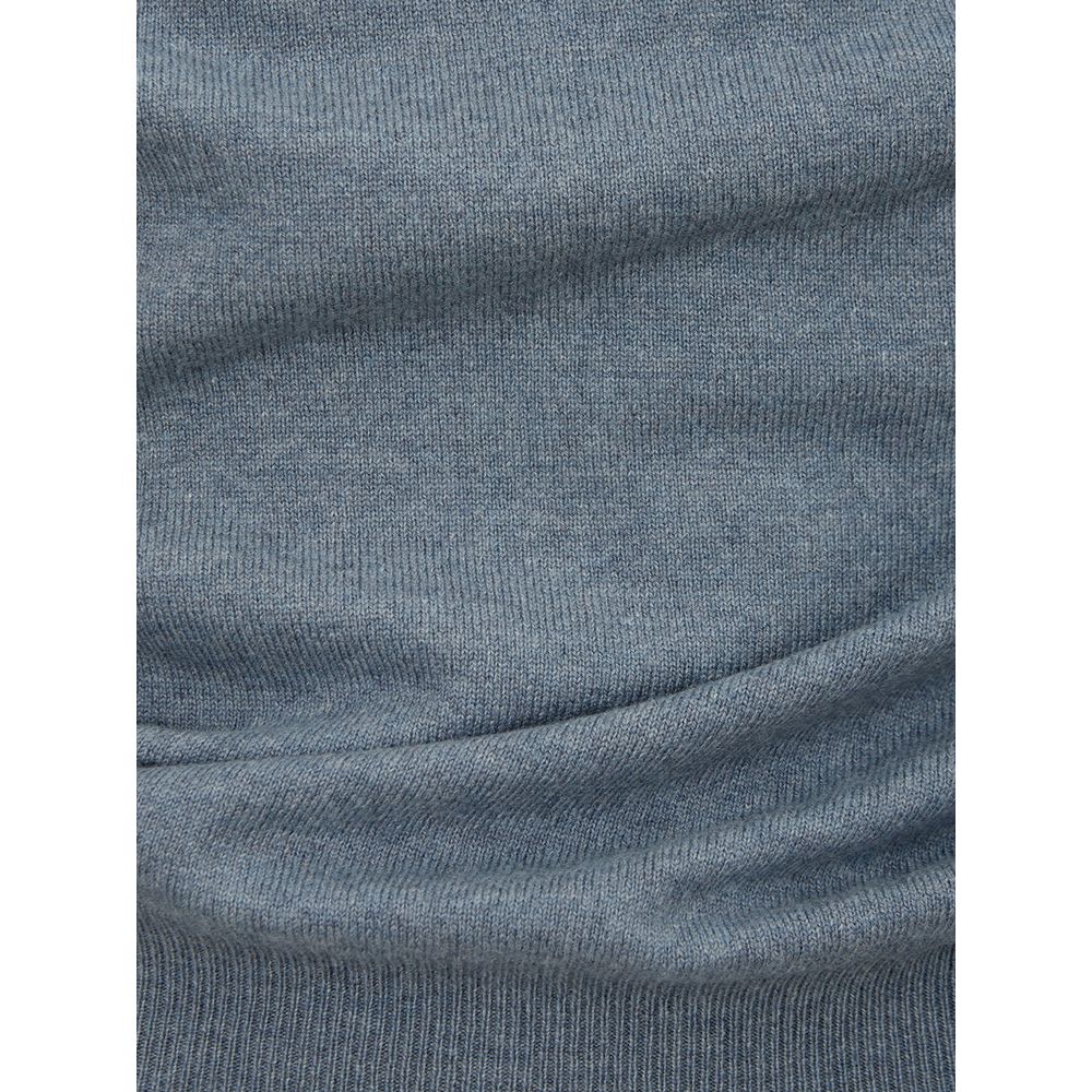 Elegant Cashmere Gray Men's Sweater