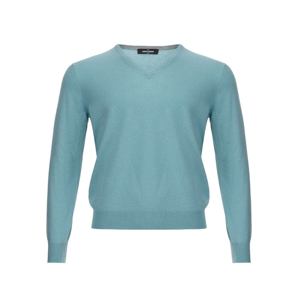 Turquoise Cashmere Sweater Elegance