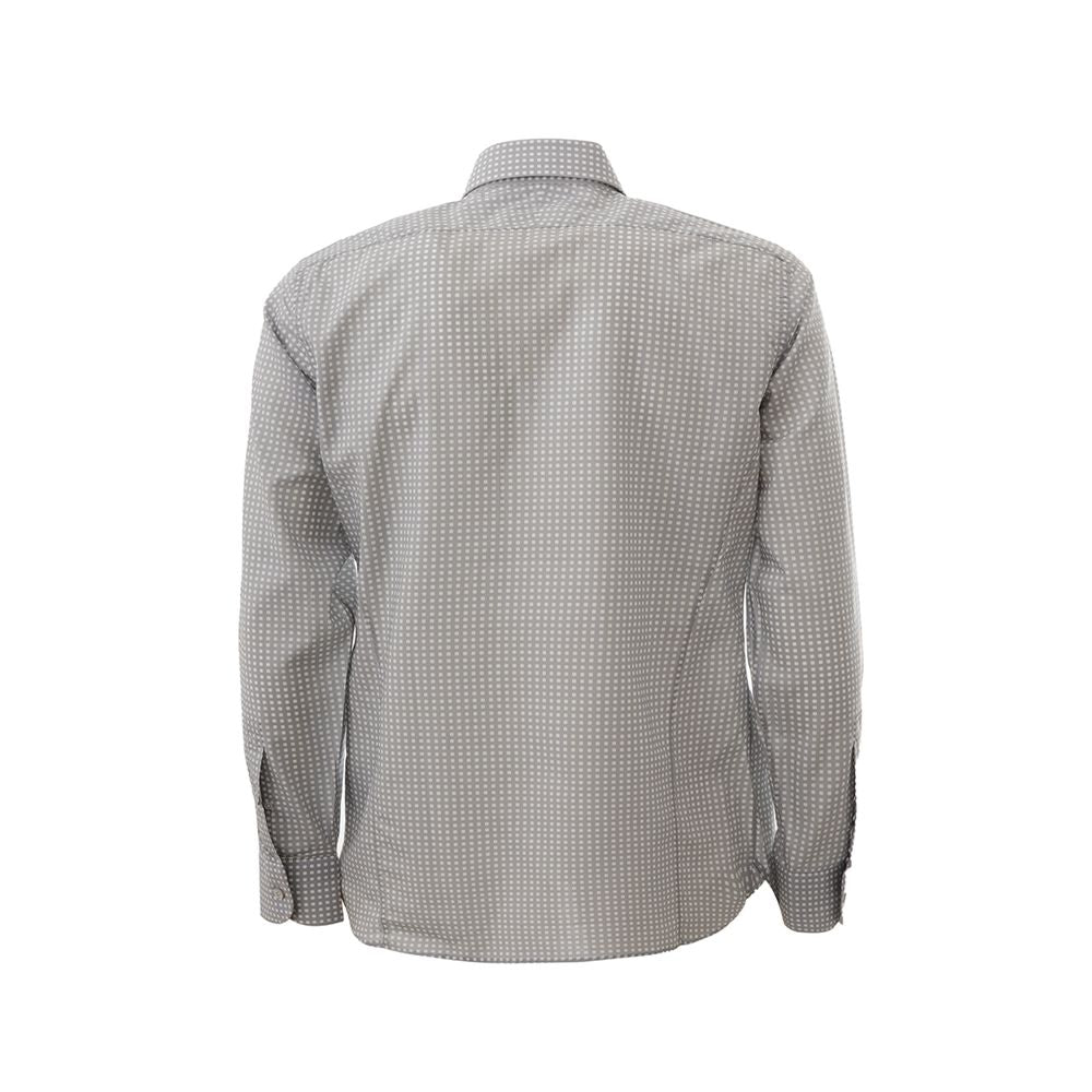 Elegant Cotton Gray Shirt for Men