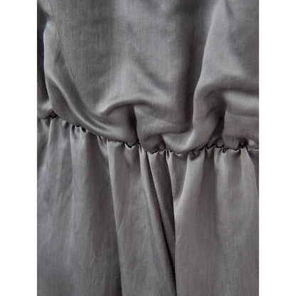 Elegant Silk Gray Dress - Timeless Elegance