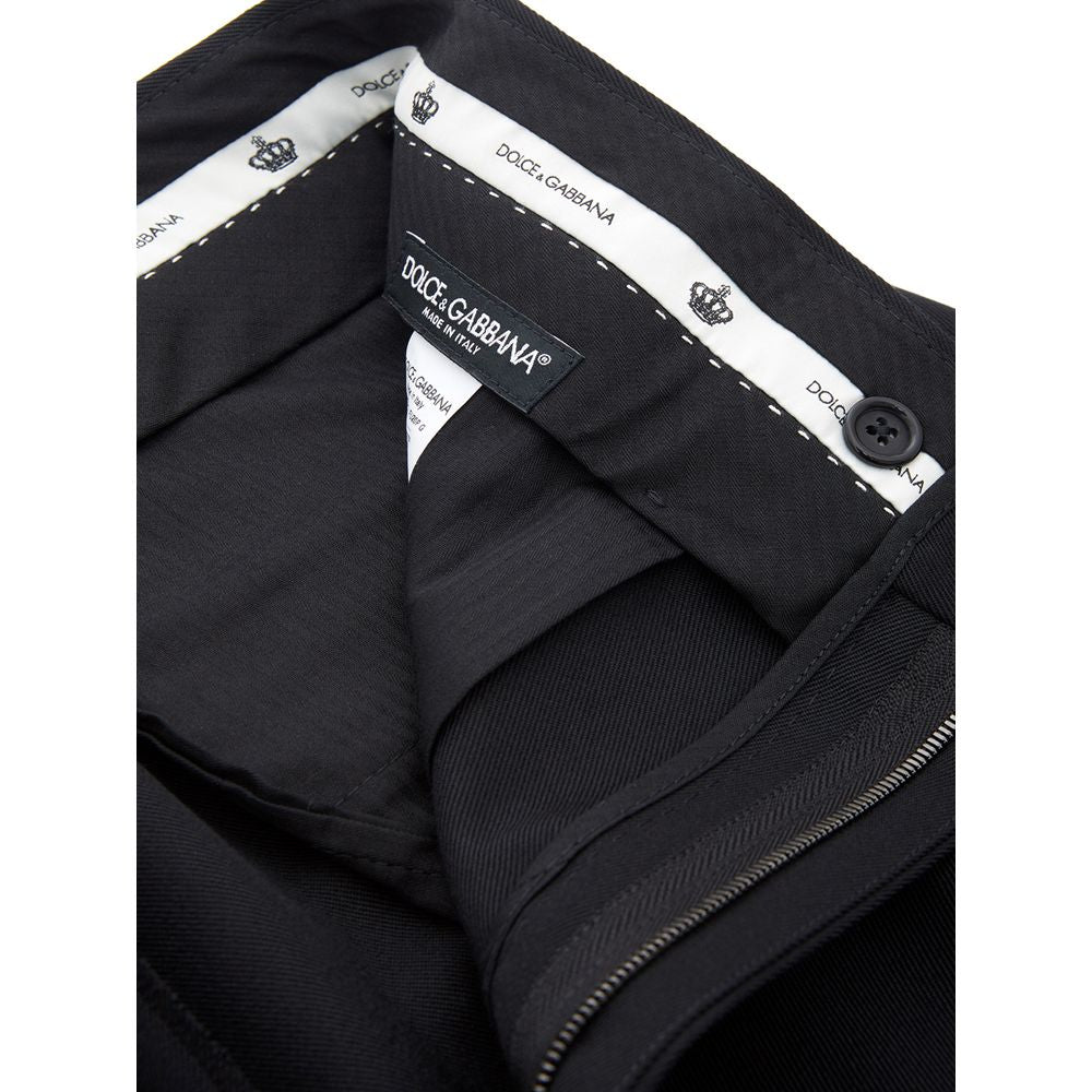 Elegant Polyester Black Pants for Men