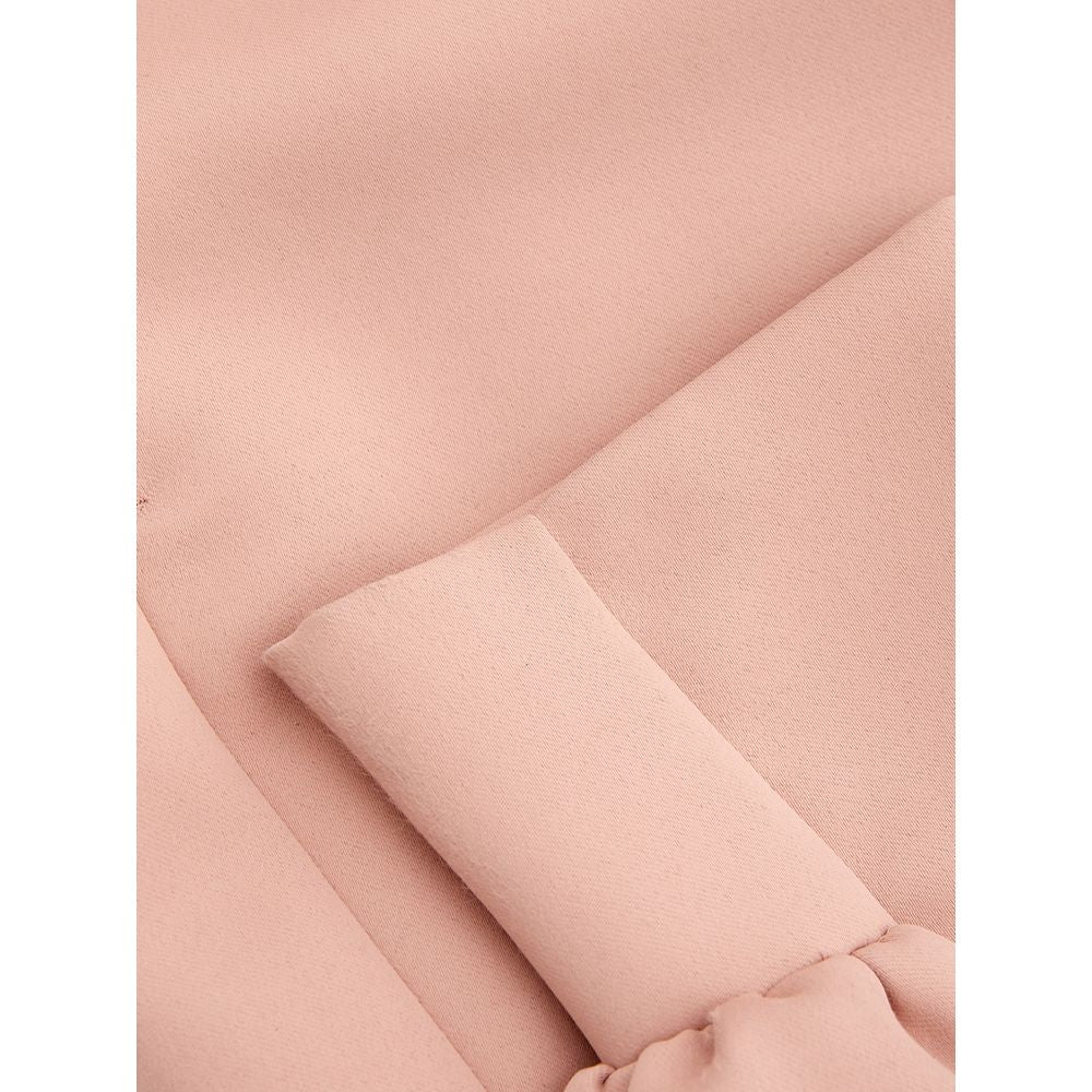 Elegant Pink Polyester Pants for Women