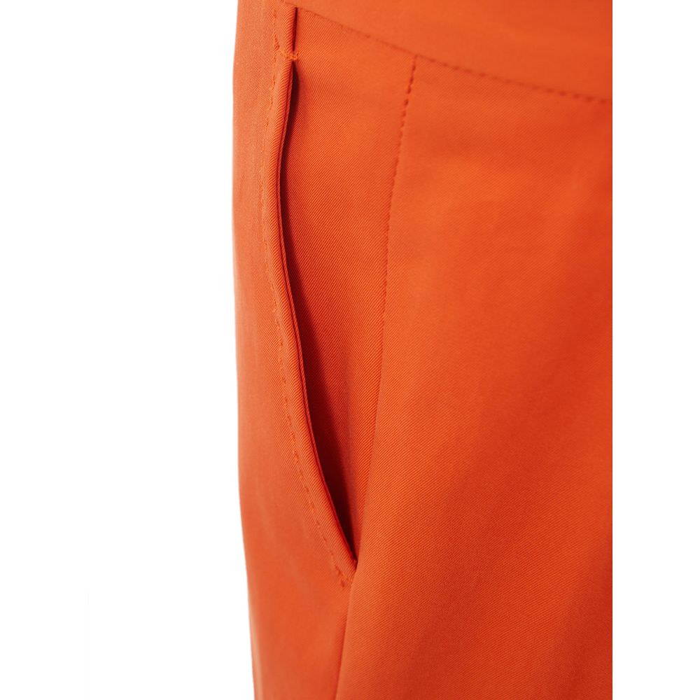 Elegant Cotton Orange Pants