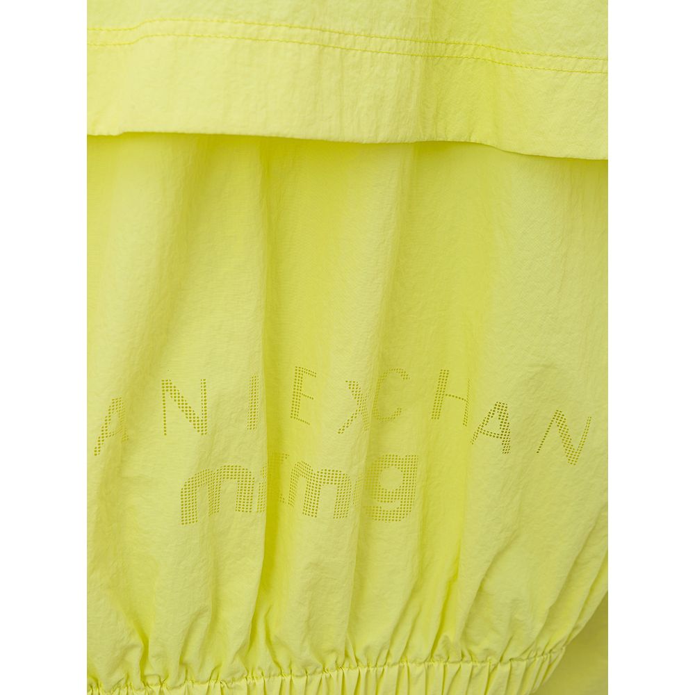 Chic Yellow Polyamide Jacket for Women