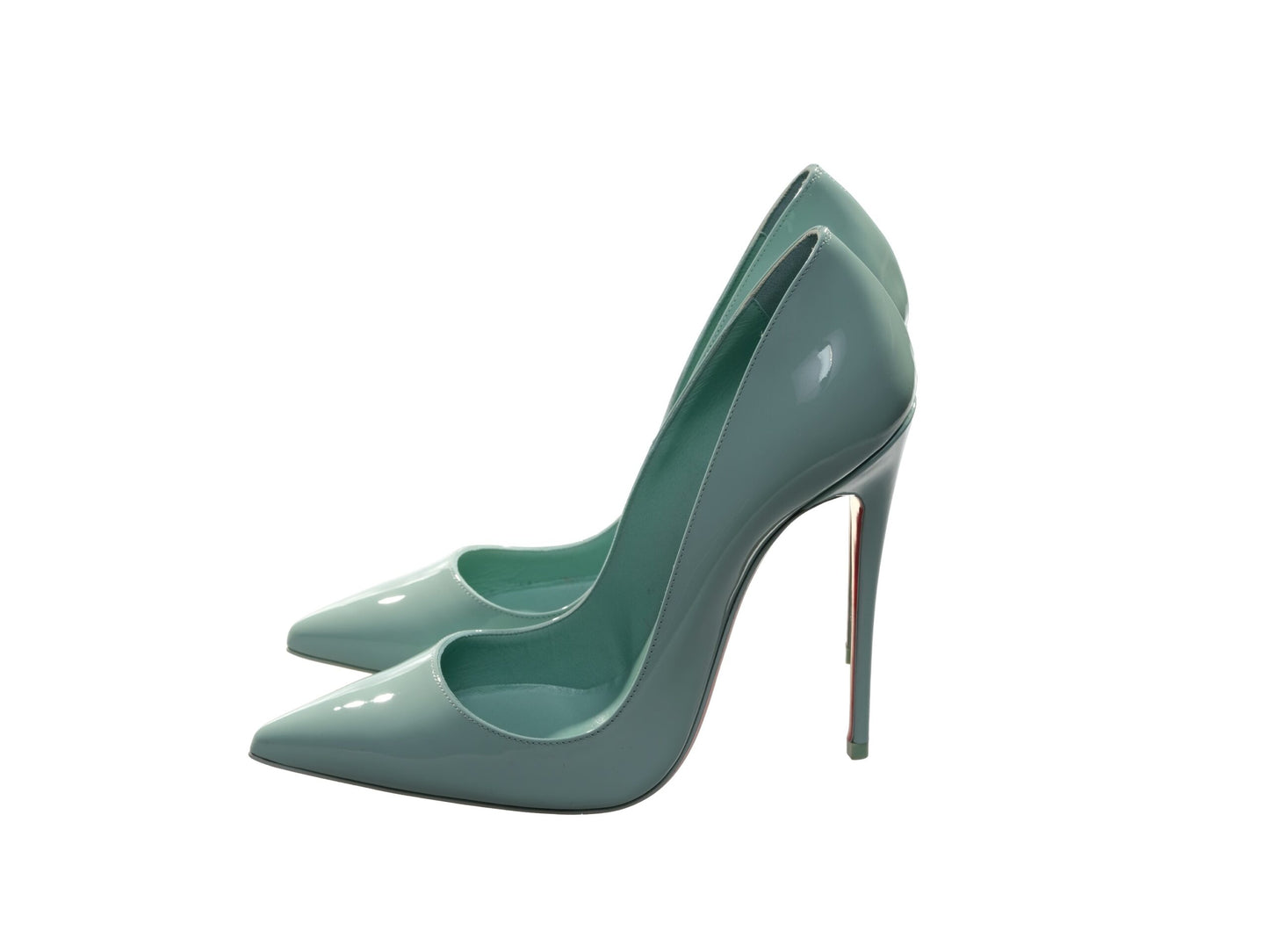 So Kate 120 Green Patent Leather High Heel Pumps