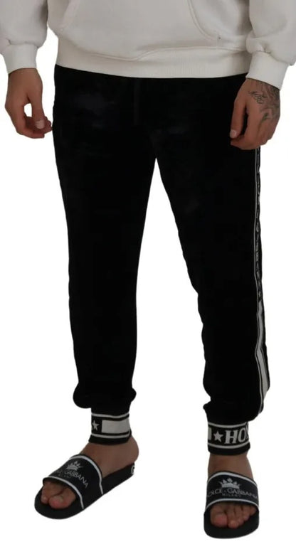 Black Jogger Jogging Trouser Cotton Pants