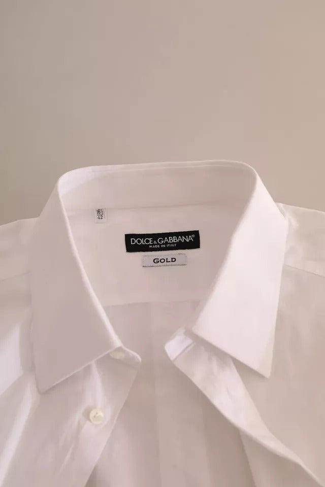 White GOLD Formal Cotton Tuxedo Dress Shirt