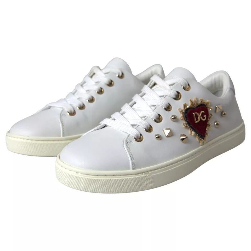 White Portofino Sacred Heart Sneakers Women Shoes