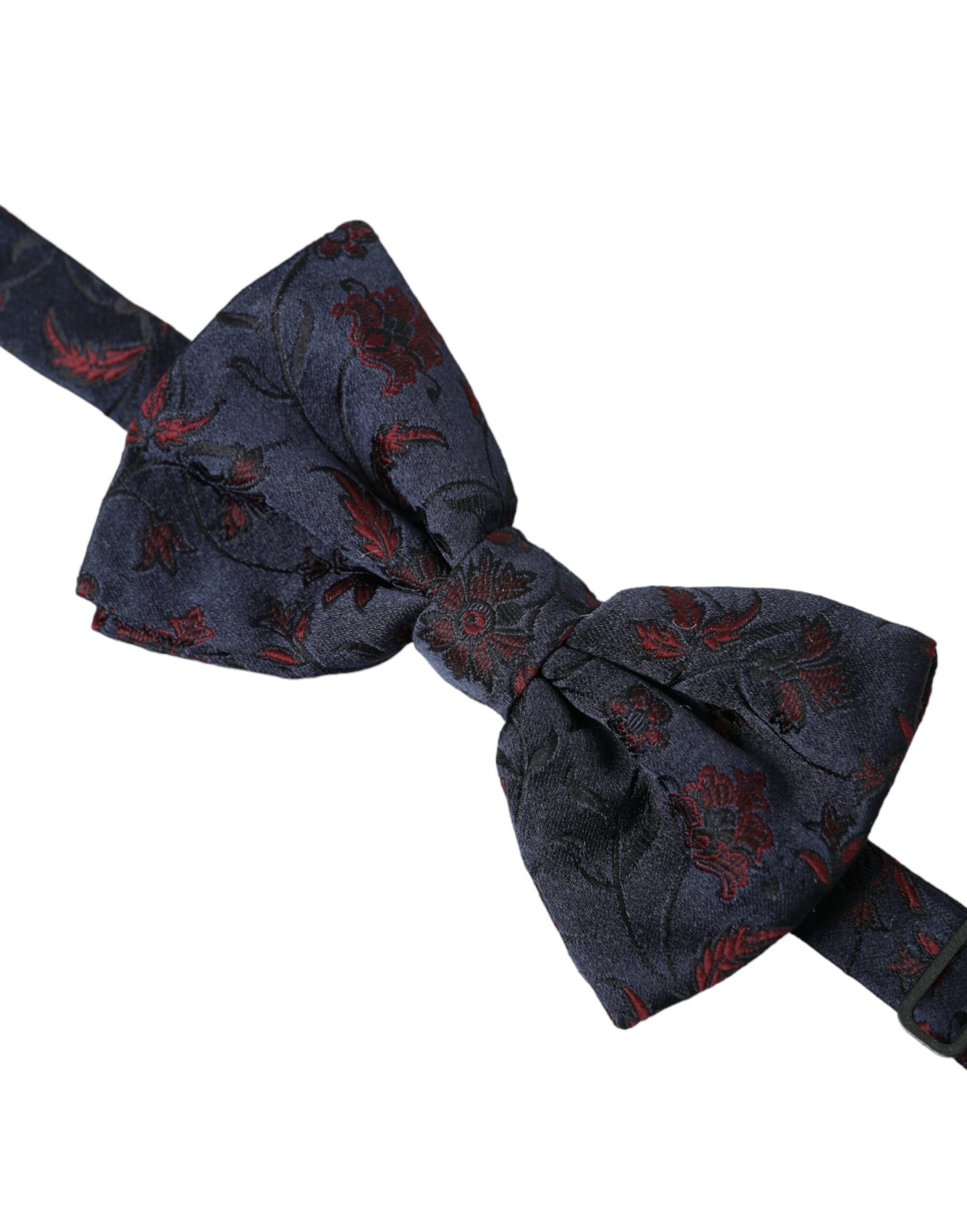 Blue Floral Brocade Adjustable Neck Men Bow Tie