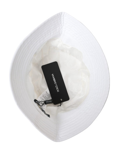 White Cotton Cap Bucket Capello Hat Men