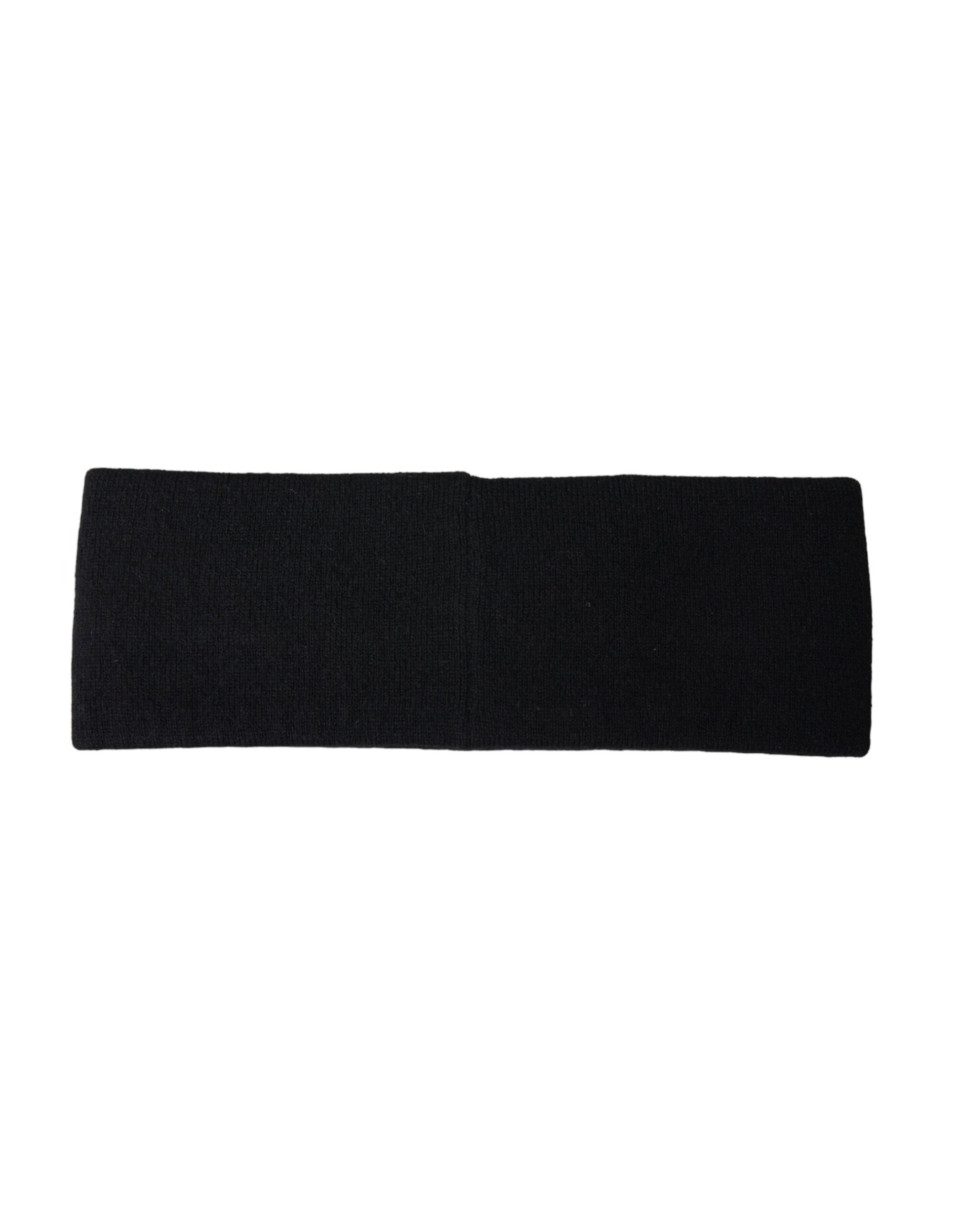 Black DG Cashmere Knitted Head Band Hat Men