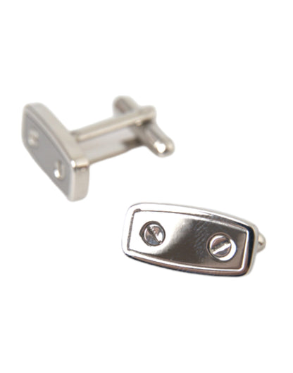 Silver Plated Metal Brass Pin Men Cufflinks