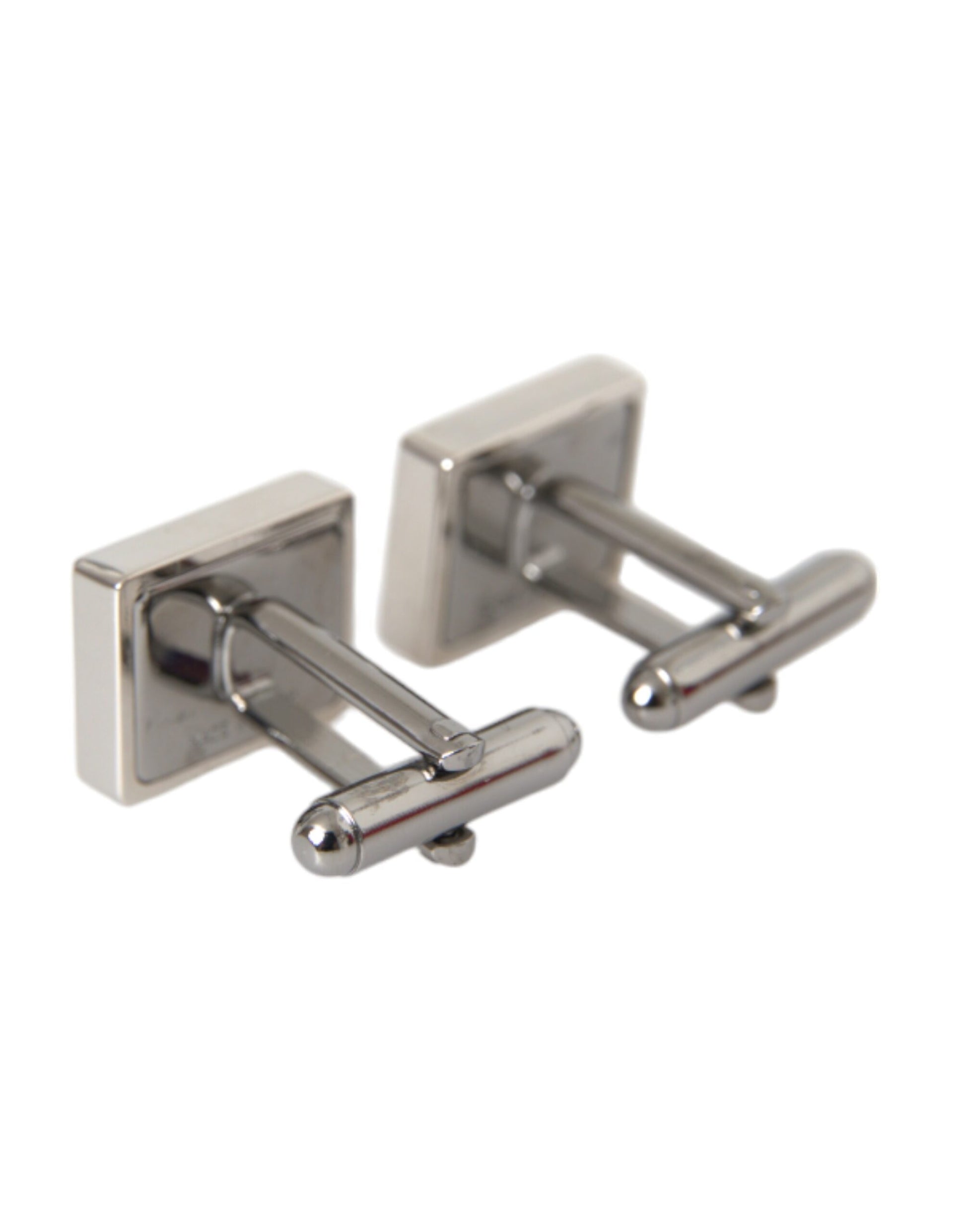 Silver Plated Metal Brass DG Logo Pin Cufflinks