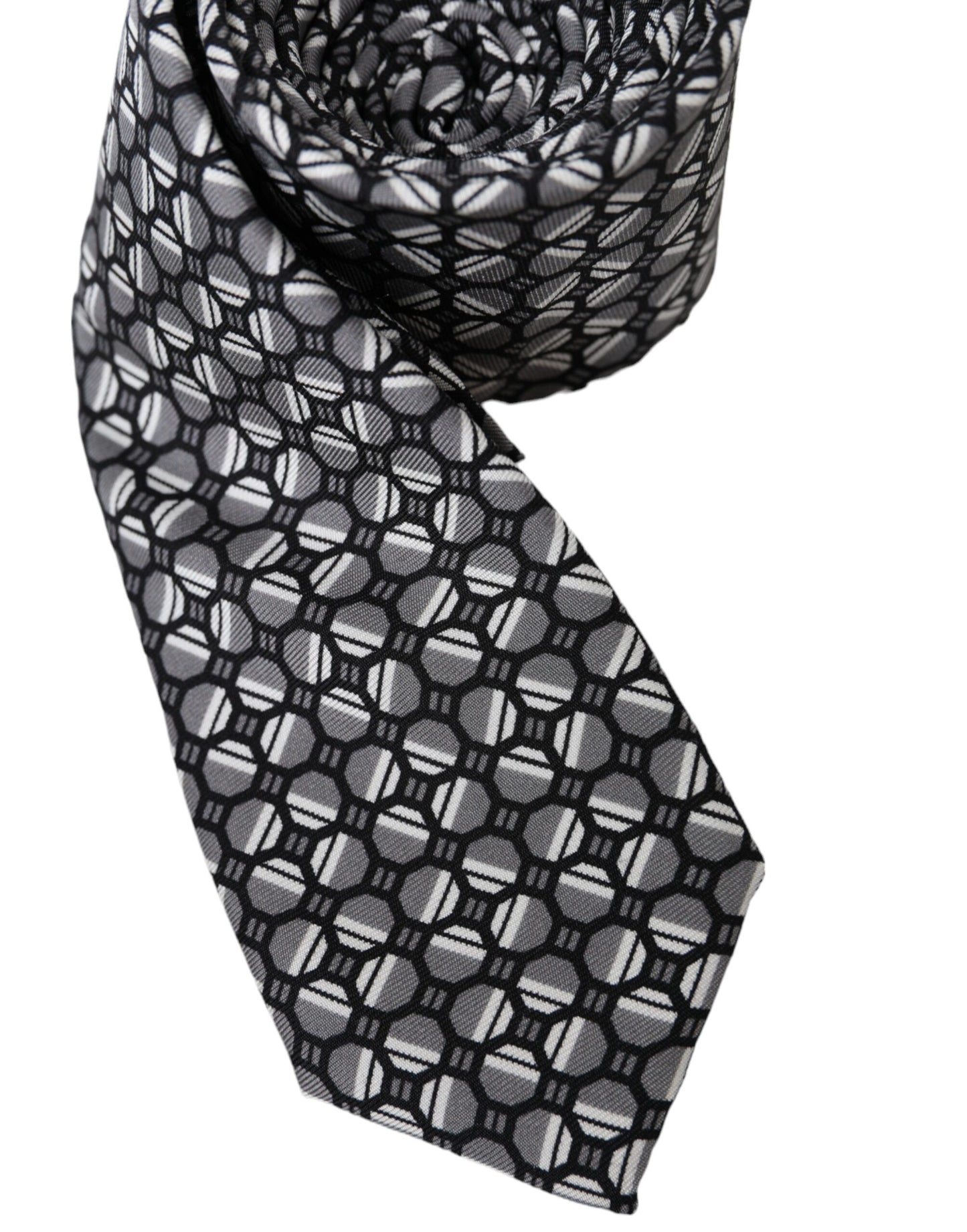 Multicolor Patterned 100% Silk Adjustable Tie