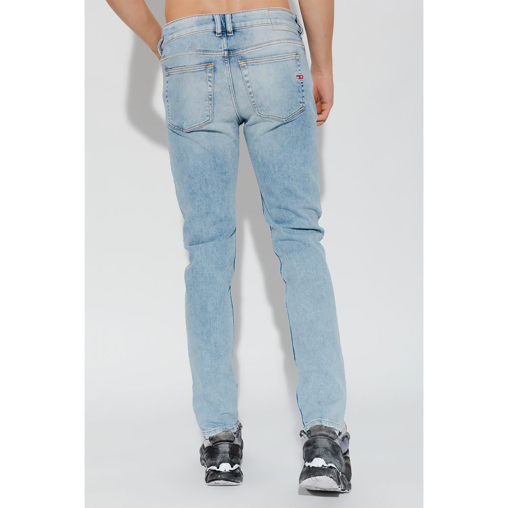 Light Blue Cotton Jeans & Pant