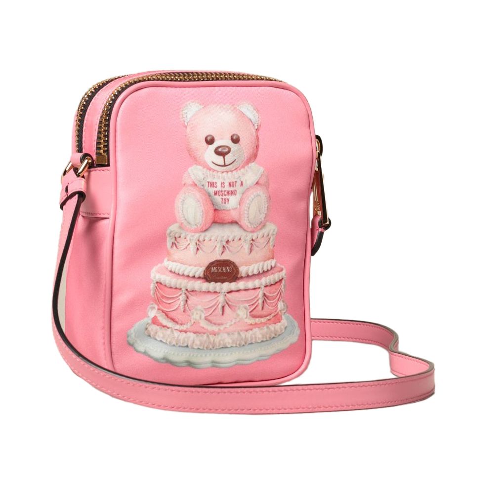 Pink Nylon Crossbody Bag