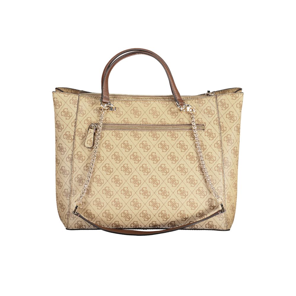 Beige Polyethylene Handbag